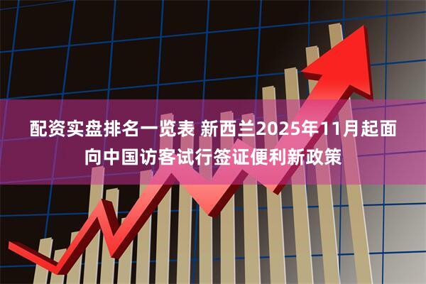 配资实盘排名一览表 新西兰2025年11月起面向中国访客试行签证便利新政策